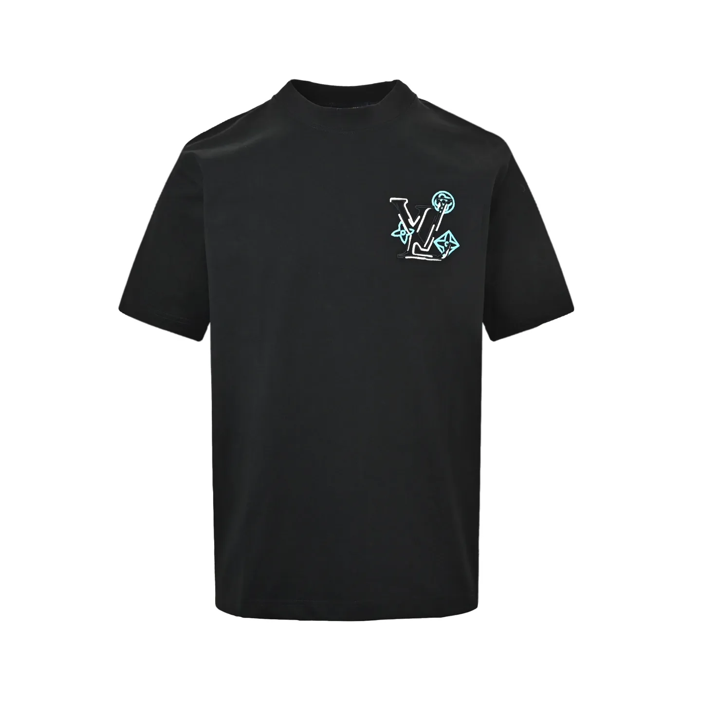 Louis Vuitton/Louis Vuitton 26ss four-leaf star flower printed short sleeves on the back